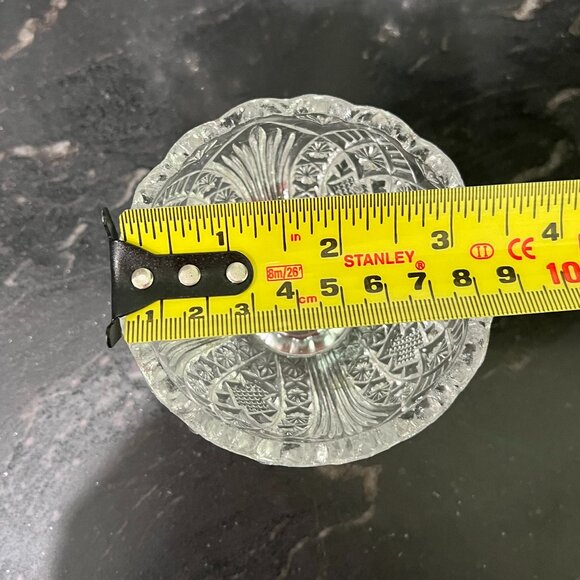 Madora glass bowls - Starburst Sawtooth RIm Small Footed Compote/Dessert… - Picture 13 of 13